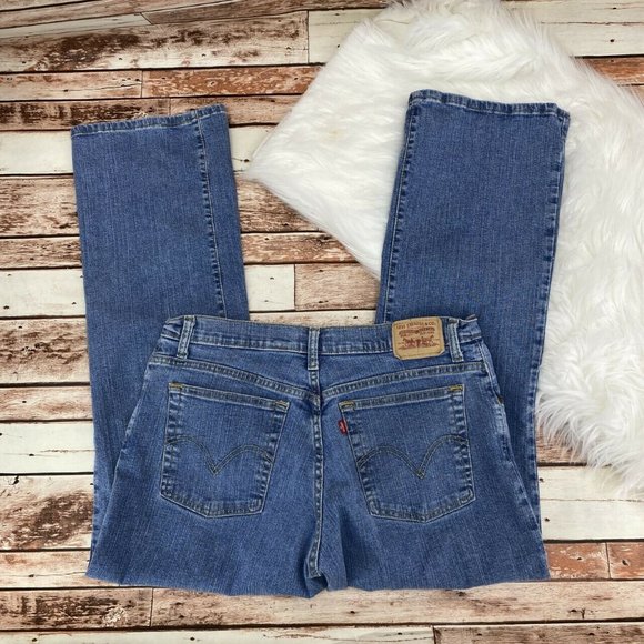 Levi's 550 Relaxed Boot Cut Jeans Size 14M Stretch - Picture 2 of 4